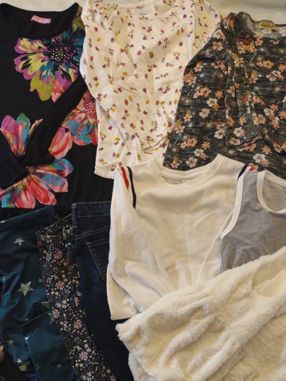 Girl's Mixed Tops & Bottoms Bundle - Size 10-12 | 10 Pcs.